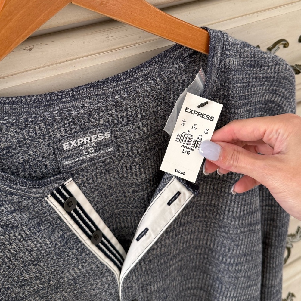 Express Henley Waffle Thermal Bundle - Picture 5 of 13